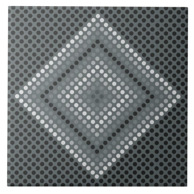 Azulejo cerâmico de diamante escuro (Frente)