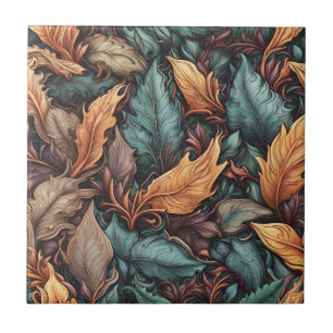 Azulejo cerâmico de padrão Folha