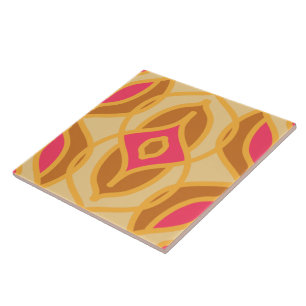 Azulejo cerâmico de padrão vertical e retrô sem co