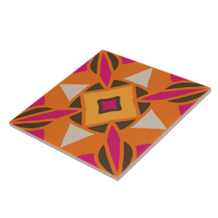 Azulejo cerâmico de padrão vertical e retrô sem co