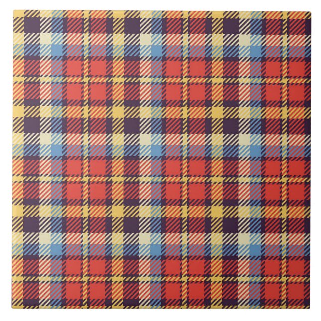 Azulejo cerâmico de Tartan (Frente)