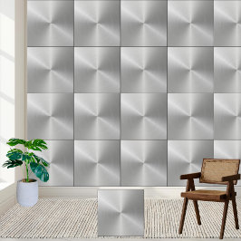 Azulejo cerâmico de textura de aço inoxidável esco