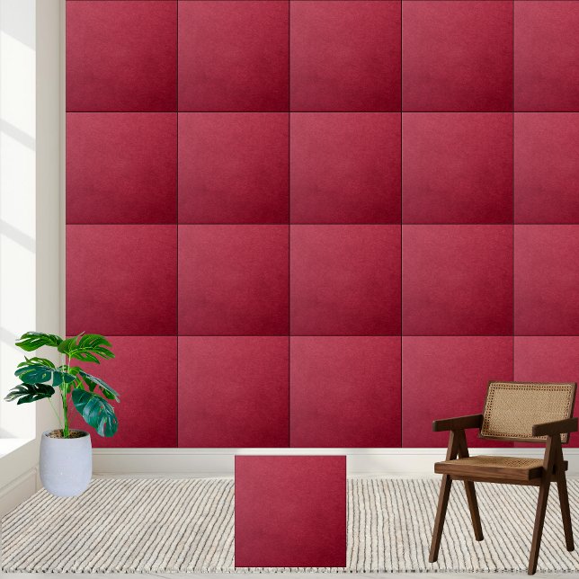 Azulejo cerâmico de textura de veludo vermelho pro (Deep Red Velvet Texture Ceramic Tile)