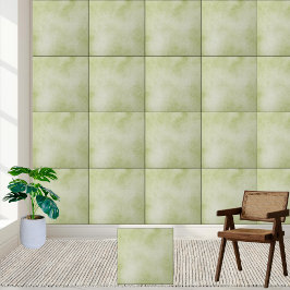 Azulejo cerâmico de textura verde macia