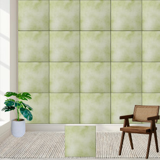 Azulejo cerâmico de textura verde macia