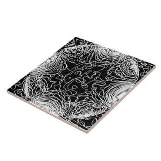 Azulejo cerâmico de Yarn branco