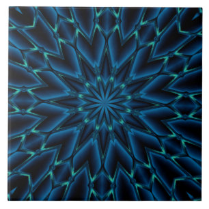 Azulejo Cerâmico Decorativo Azul