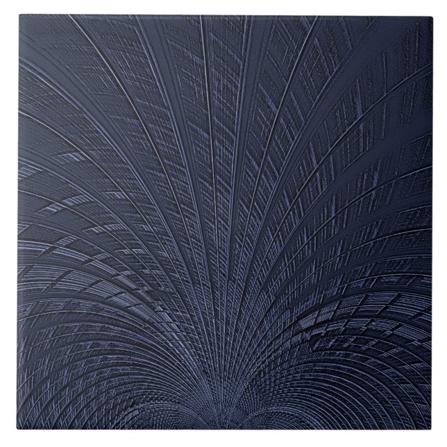 Azulejo Cerâmico Decorativo Azul marinho (Frente)