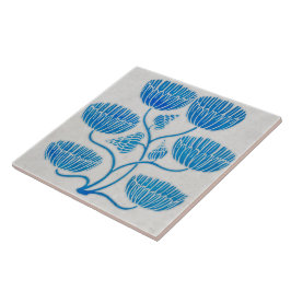 Azulejo cerâmico decorativo de indigo