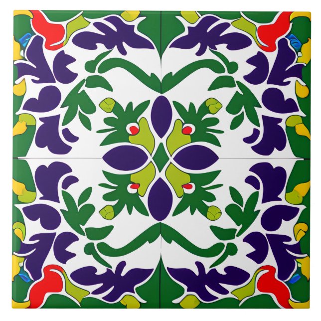 Azulejo cerâmico Design Estilado Espanhol (Frente)