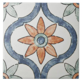 Azulejo cerâmico - Design Floral moderno