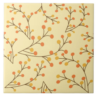 Azulejo cerâmico do Autumn Berry - 6"x6"