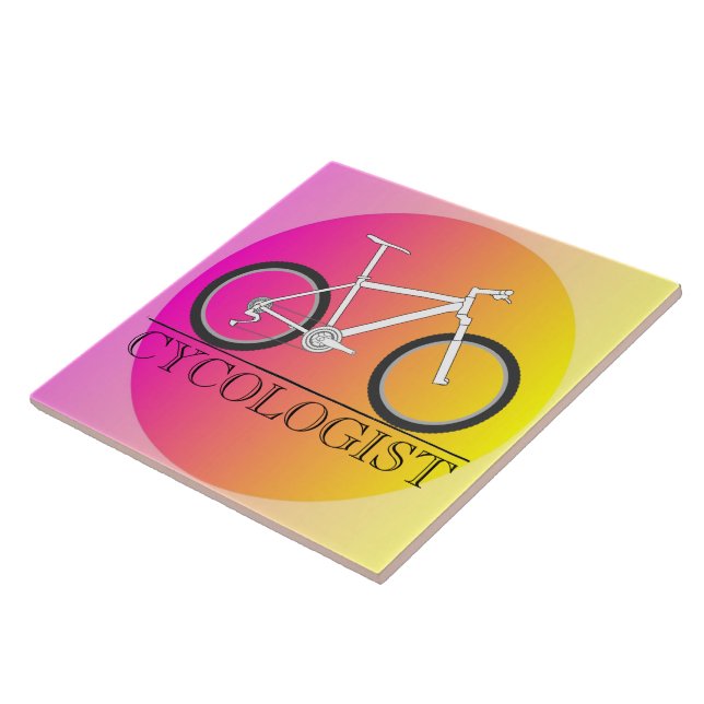 Azulejo cerâmico do Cycologist (Lateral)