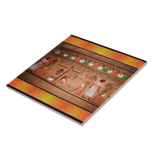 Azulejo cerâmico do Egito-Hieroglifos