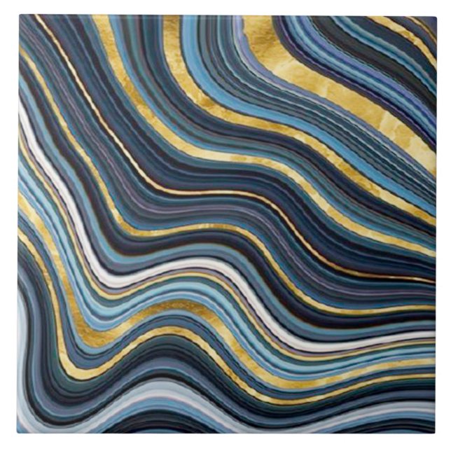 Azulejo cerâmico do estilo Geode (Frente)