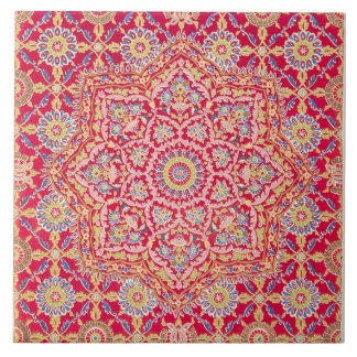 Azulejo cerâmico do padrão otomano Vintage Red Sul