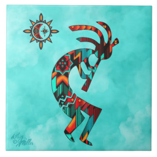 Azulejo Cerâmico do Sudoeste de Kokopelli
