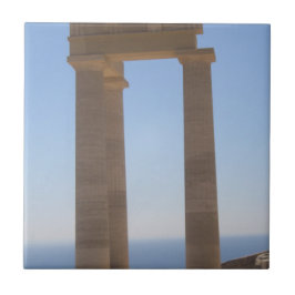 Azulejo cerâmico grego templo