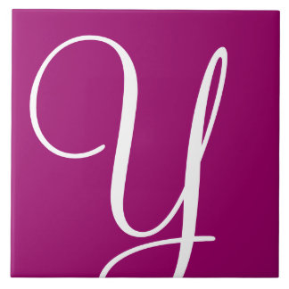 Azulejo cerâmico Hex 990066 Color Number Monograma