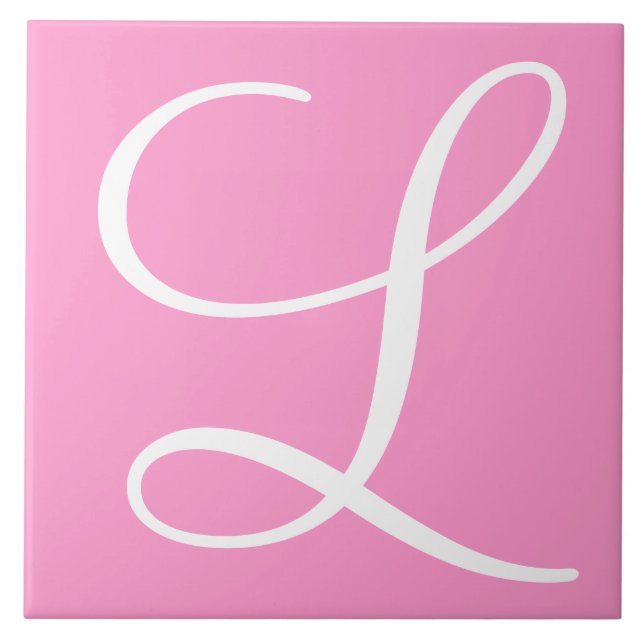 Azulejo cerâmico Hex ff99cc Número de cor Monogram (Frente)