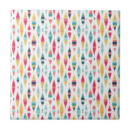 Azulejo cerâmico inspirado no método de vintagem c