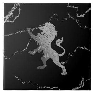 Azulejo cerâmico Marbled Silver Royal Lion