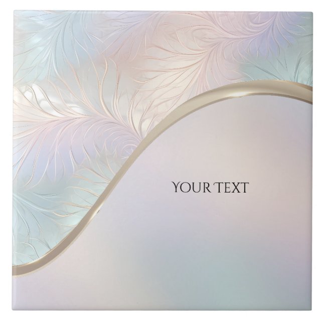 Azulejo cerâmico moderno e iridescente Abstrato (Frente)