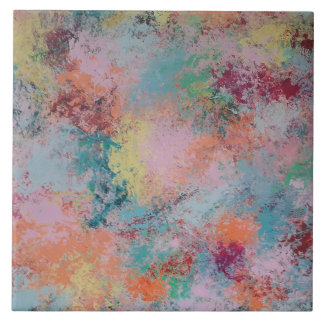 Azulejo cerâmico multicolor