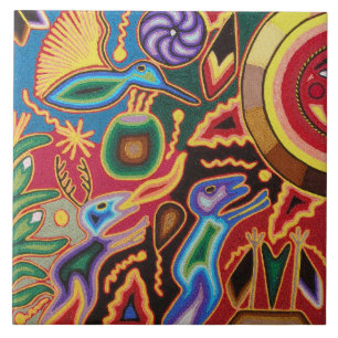 Azulejo cerâmico - Padrão colorido do Azulejo mexi