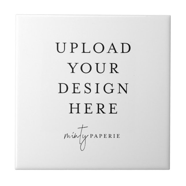 Azulejo cerâmico personalizado - Faça você mesmo (Frente)