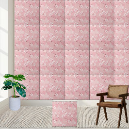 Azulejo cerâmico Pink Cherry Blossom