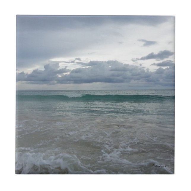 Azulejo cerâmico - Praia (Frente)