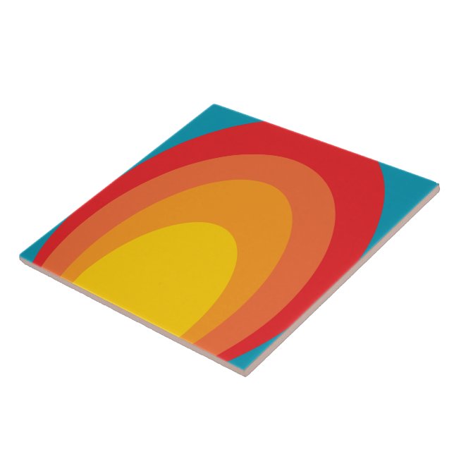 azulejo cerâmico retro padrão dos anos 60 (Lateral)