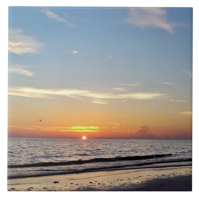 Azulejo Cerâmico Sunset Beach (Frente)