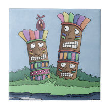 Azulejo cerâmico Tiki Bird Rosebud