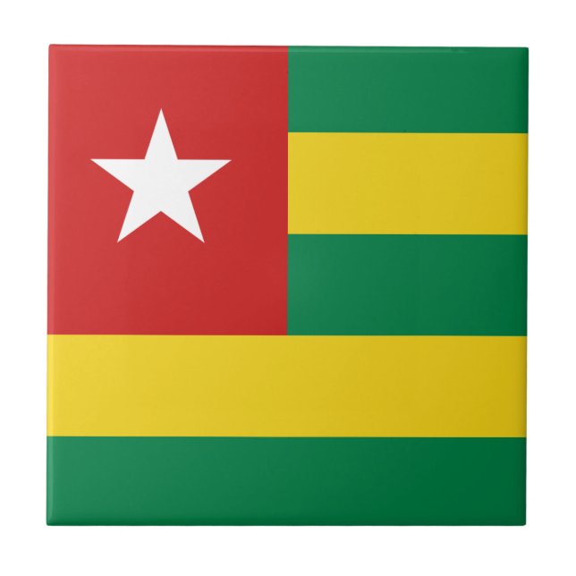 Azulejo Cerâmico Togo Flag (Frente)
