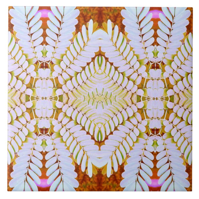 Azulejo cerâmico, um elegante design clássico flor (Frente)