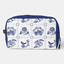 Azulejo Clássico Holandês Delft Floral e Design de