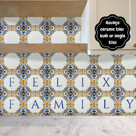 Azulejo Colorful Custom Name Plate Plaque Sign 