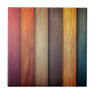 Azulejo Colorido de Madeira