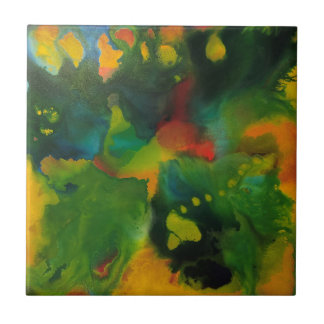 Azulejo com o Trabalho de arte Johnson Abstrato