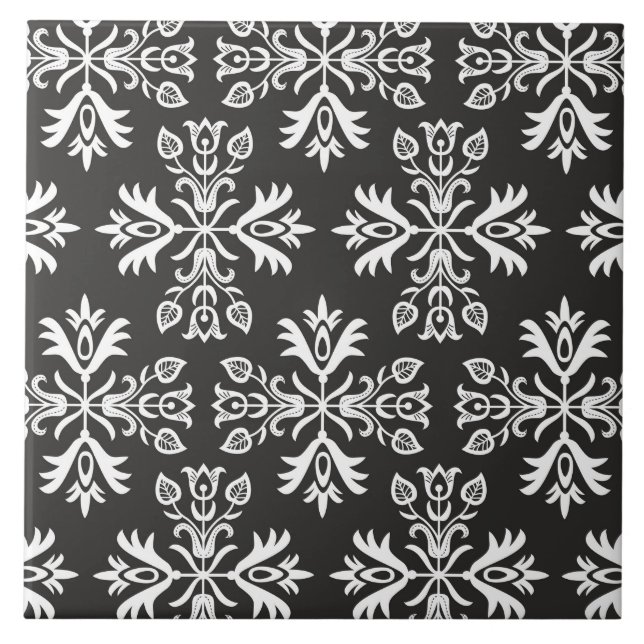 Azulejo com os povos poloneses do teste padrão (Frente)