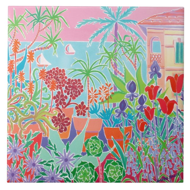 Azulejo da arte: Joanne curta, d'Azur Menton de (Frente)