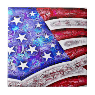 Azulejo da BANDEIRA AMERICANA
