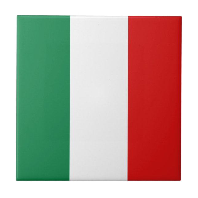 Azulejo da bandeira de Italia (Frente)