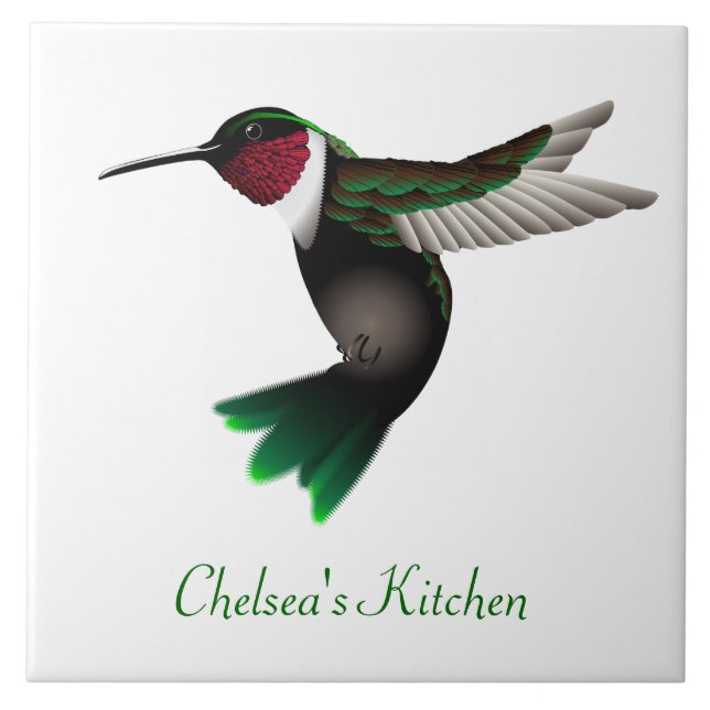 Azulejo da cozinha do colibri (Frente)