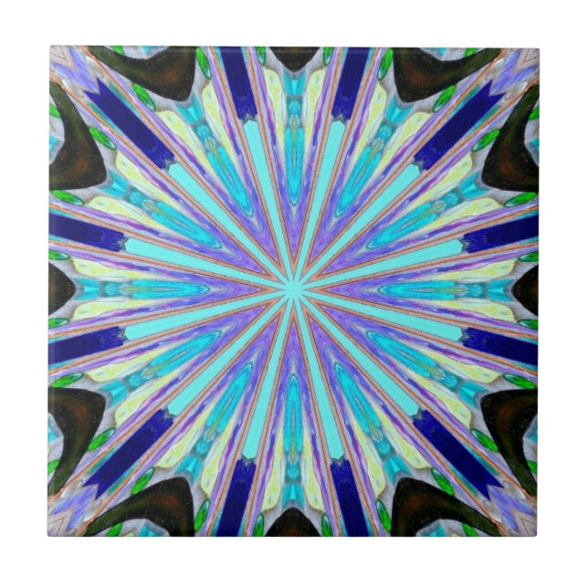 azulejo da estrela azul de 12 pontos (Frente)