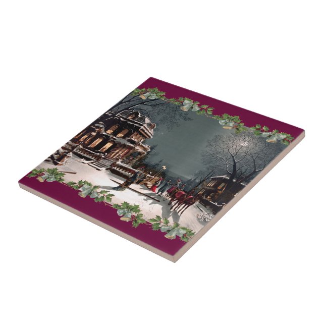 Azulejo da Festa de Natal Vitoriana (Lateral)