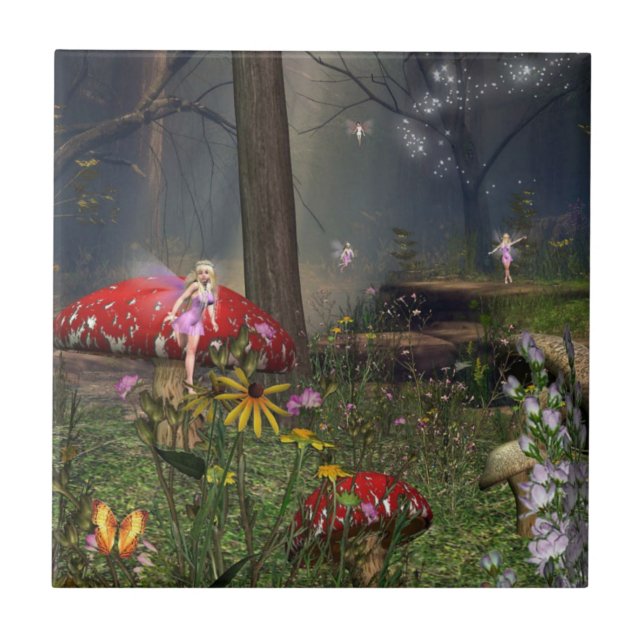 Azulejo da floresta feericamente (Frente)