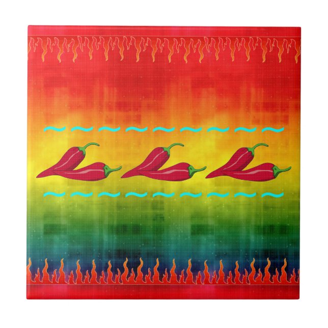 Azulejo da malagueta picante (Frente)